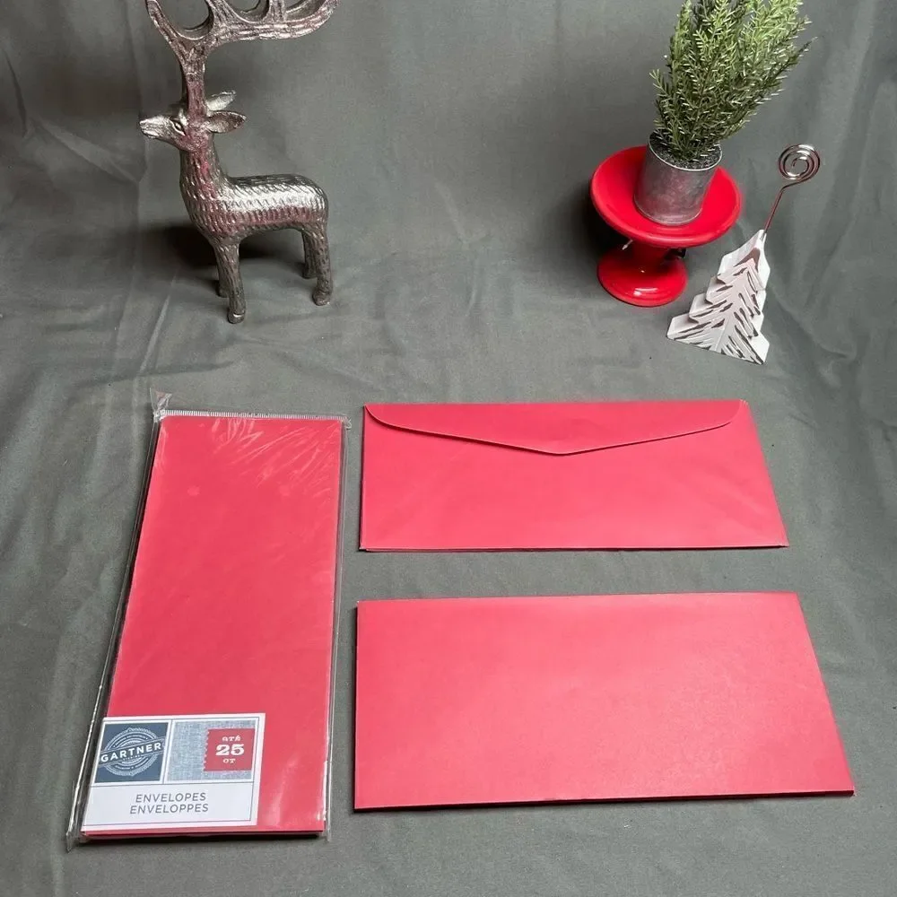 🔥❤️🔥44+ NEW! Zebra 2-Sided Stationery Gartner Coordinating Red Envelopes Set…